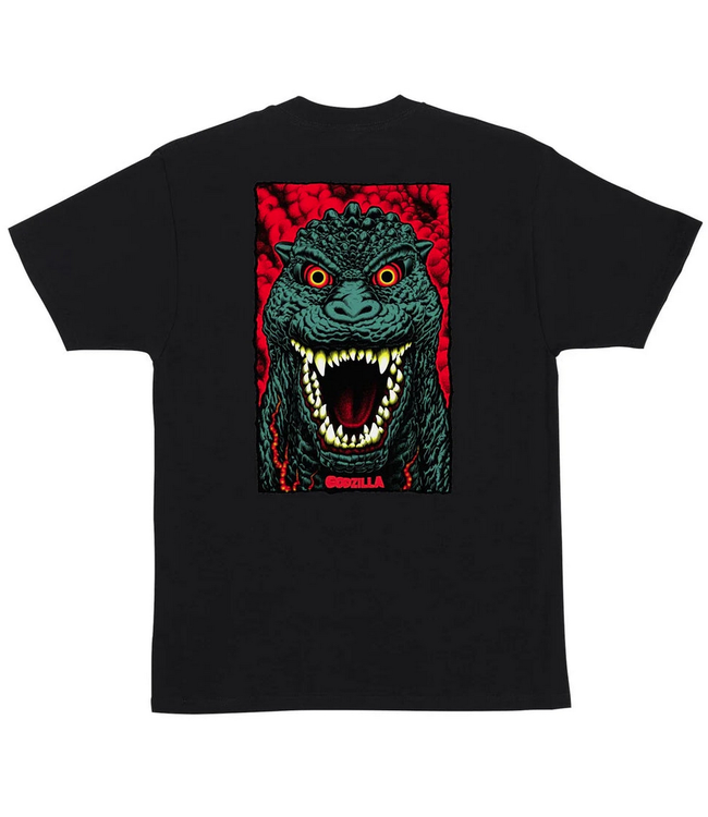 SANTA CRUZ SANTA CRUZ - GODZILLA DESTROYER STRIPES TEE (BLACK)
