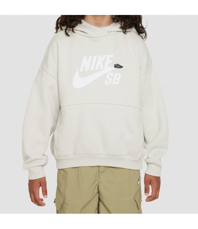 NIKE SB NIKE SB - ICON FLEECE KID HOODIE (HEATHER GREY)
