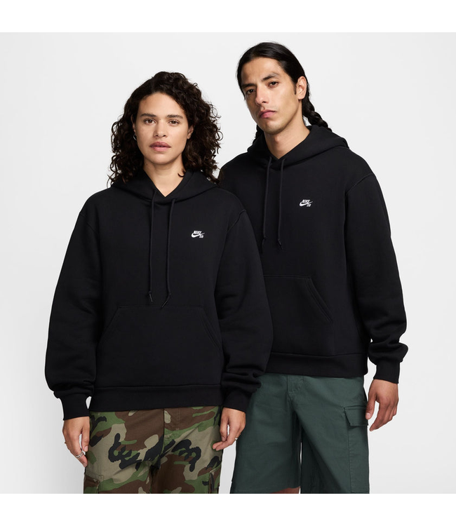 NIKE SB NIKE SB - ESSENTIALS LOGO FLEECE HOODIE (BLACK)