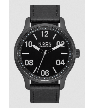 NIXON NIXON - PATROL LEATHER (BLACK/ SILVER/ BLACK)