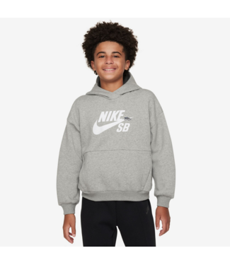 NIKE SB NIKE SB - SWEAT À CAPUCHE EN POLAIRE ICON ENFANT (GRIS CHINÉ)