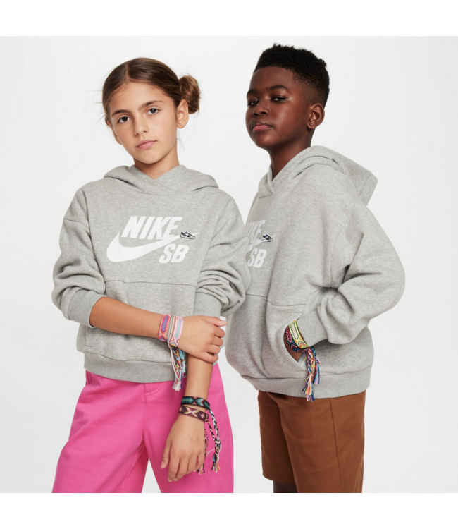 NIKE SB NIKE SB - ICON FLEECE KID HOODIE (HEATHER GREY)