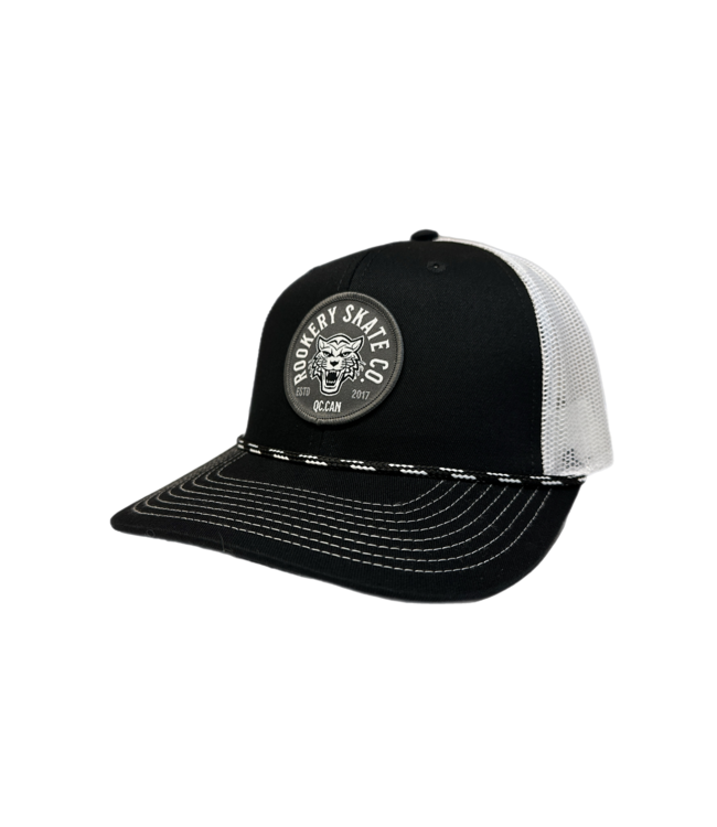 ROOKERY ROOKERY - TIGER CASQUETTE TRUCKER CORDE (NOIR/BLANC)