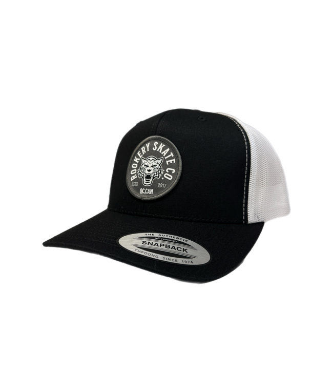 ROOKERY ROOKERY - TIGER TRUCKER CAP (BLACK/WHITE)