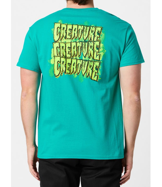 CREATURE CREATURE - SPILL LOGO T-SHIRT (DÔME DE JADE) CREATURE CREATURE - SPILL LOGO T-SHIRT (DÔME DE JADE)