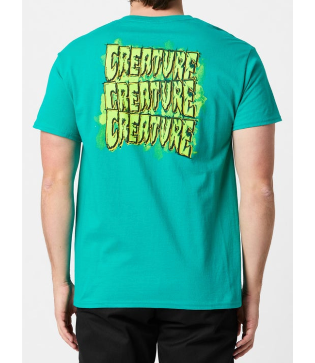 CREATURE CREATURE - SPILL LOGO TEE (JADE DOME)