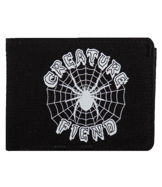 CREATURE CREATURE - WEB TRI-FOLD WALLET (BLACK)