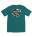 SANTA CRUZ SANTA CRUZ - WAVE DOT TEE (TEAL/ YELLOW)