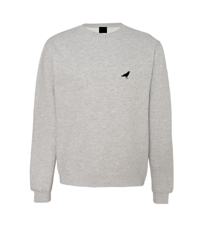 ROOKERY ROOKERY - SMALL LOGO MEDIUM  WEIGHT CREWNECK (HEATHER GREY)