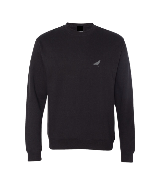 ROOKERY ROOKERY - SMALL LOGO MEDIUM  WEIGHT CREWNECK (BLACK)