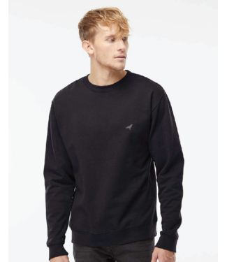 ROOKERY ROOKERY - SMALL LOGO MEDIUM  WEIGHT CREWNECK (BLACK)