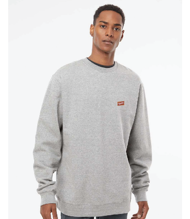 ROOKERY ROOKERY - LABEL CREWNECK (GREY HEATHER)