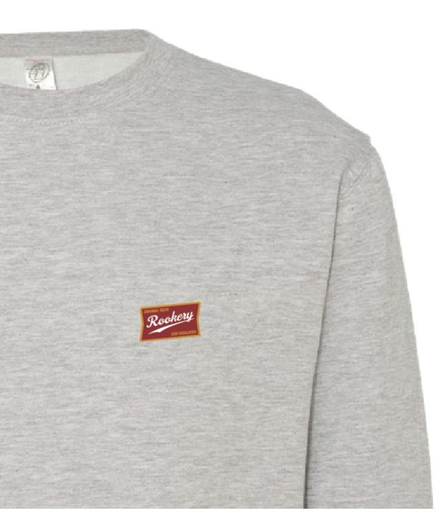 ROOKERY ROOKERY - LABEL CREWNECK (GREY HEATHER)