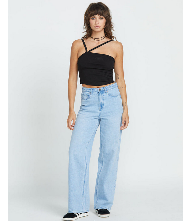 VOLCOM VOLCOM - STONED BF TAILLE HAUTE DENIM (OISEAU BLEU)