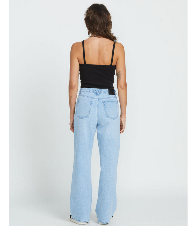 VOLCOM VOLCOM - STONED BF TAILLE HAUTE DENIM (OISEAU BLEU)