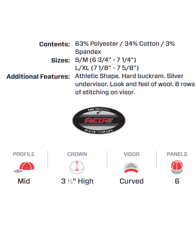 ROOKERY ROOKERY - CIRCLE FLEXFIT CAP (DARK NAVY)