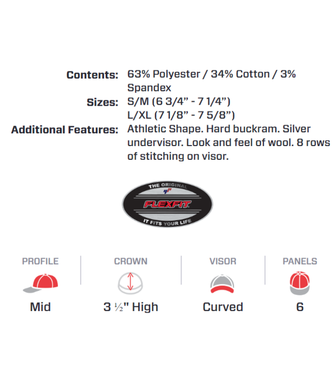 ROOKERY ROOKERY - CIRCLE FLEXFIT CAP (GREY)