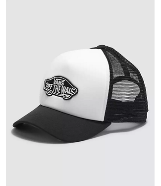 VANS VANS - CLASSIC PATCH CURVED BILL KID TRUCKER CAP (BLACK/ WHITE)
