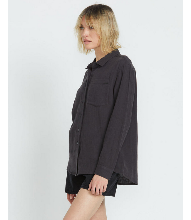 VOLCOM VOLCOM - LIL BUTTON UP L/S SHIRT (VINTAGE BLACK)