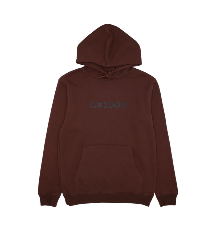 GX1000 GX1000 - OG LOGO HOODIE (BROWN/ BLACK)