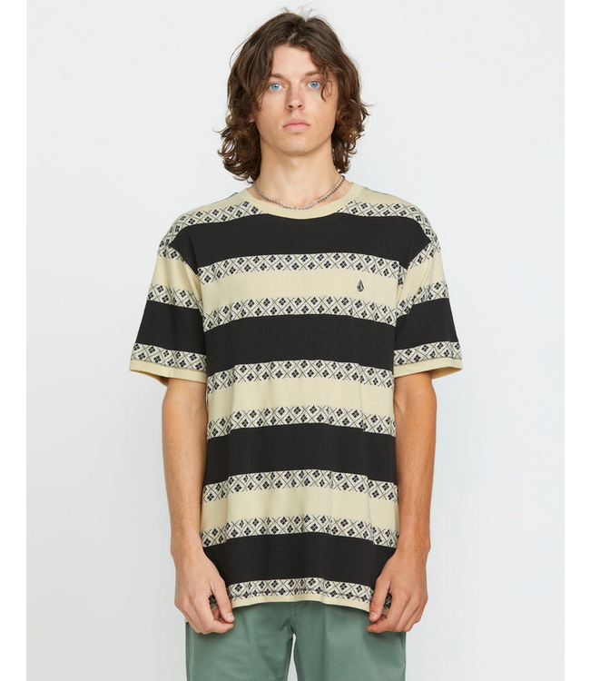 VOLCOM VOLCOM - IRON STONE T-SHIRT RAYURES (STEALTH)