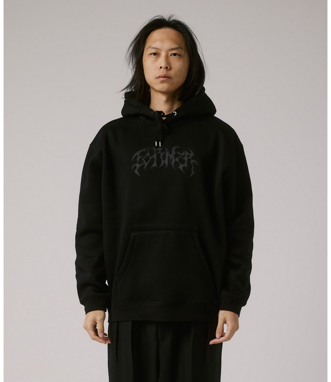 FORMER FORMER - PUNCTURE SATIN HOODIE (BLACK)