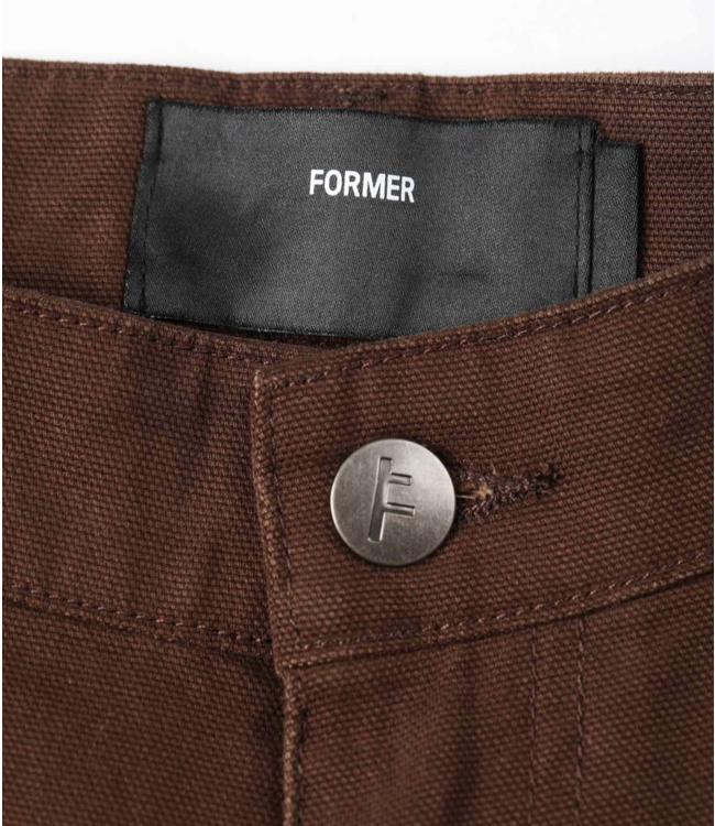 FORMER FORMER - VT CANVAS DISTEND CARPENTER PANT (BROWN)