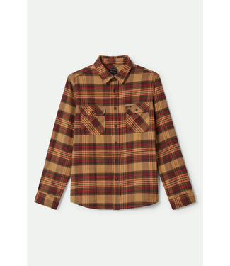 BRIXTON BRIXTON - BOWERY FLANNEL (CURRY/ WASHED BLACK/ CRIMSON)