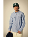 BRIXTON BRIXTON - THE DAILY COTTON L/S WOVEN (MEDIUM WASH CHAMBREY)