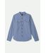BRIXTON BRIXTON - THE DAILY COTTON L/S WOVEN (MEDIUM WASH CHAMBREY)