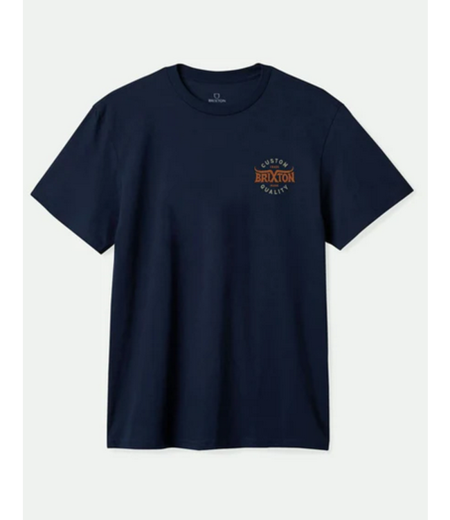 BRIXTON BRIXTON - GIBSON TEE (WASHED NAVY)