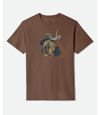 BRIXTON BRIXTON - ROWDY TAILORED TEE (PINECONE BROWN)