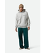 BRIXTON BRIXTON - EMBROIDERED HEAVY WEIGHT HOODIE (HEATHER GREY ASH)