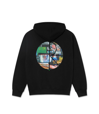 POLAR POLAR - DAVE HOODIE FILL LOGO OURSELVES COLLAGE (BLACK)