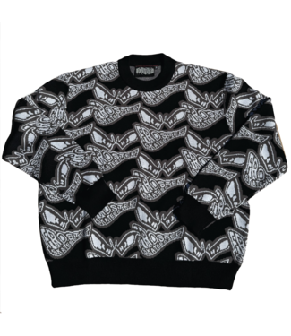 FROSTED FROSTED - SMILE ALL OVER SWEATER (BLACK)