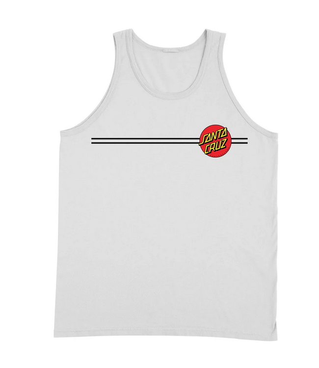 SANTA CRUZ SANTA CRUZ - CLASSIC DOT TANK (WHITE)