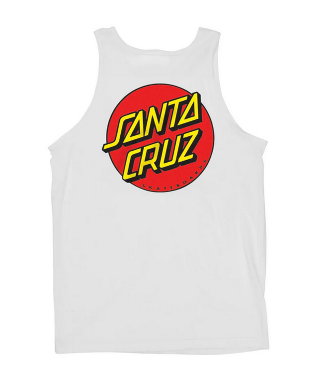 SANTA CRUZ SANTA CRUZ - CLASSIC DOT TANK (WHITE)