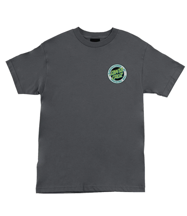 SANTA CRUZ SANTA CRUZ - CARVED MFG TEE (CHARCOAL)