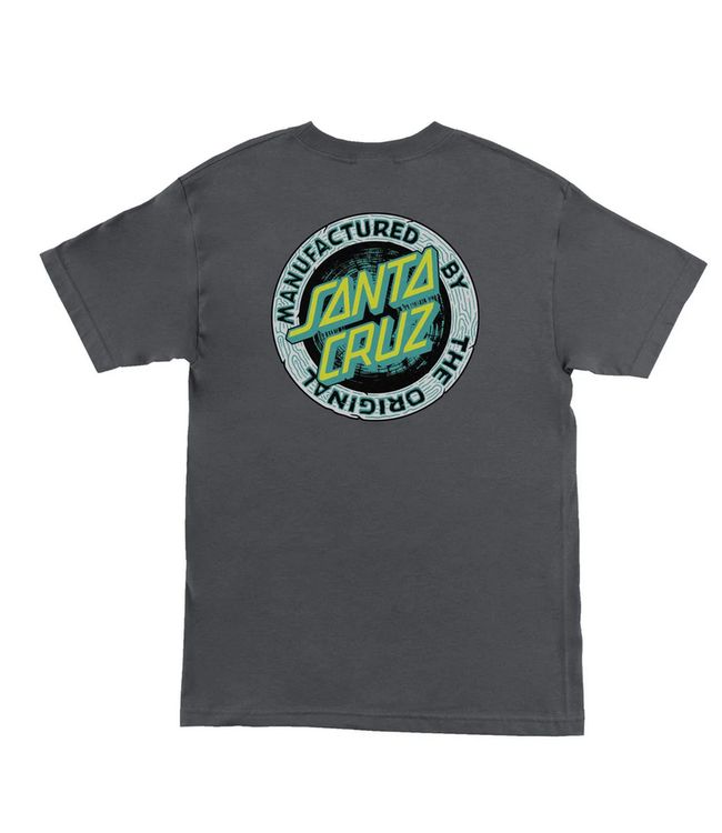 SANTA CRUZ SANTA CRUZ - CARVED MFG TEE (CHARCOAL)