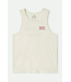 BRIXTON BRIXTON - WOODBURN TANK TOP (OFF WHITE/ CRIMSON)