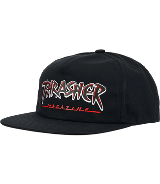 THRASHER THRASHER - SLASH SNAPBACK CAP (BLACK)
