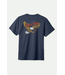 BRIXTON BRIXTON - KELLER TEE (WASHED NAVY WORN WASH)