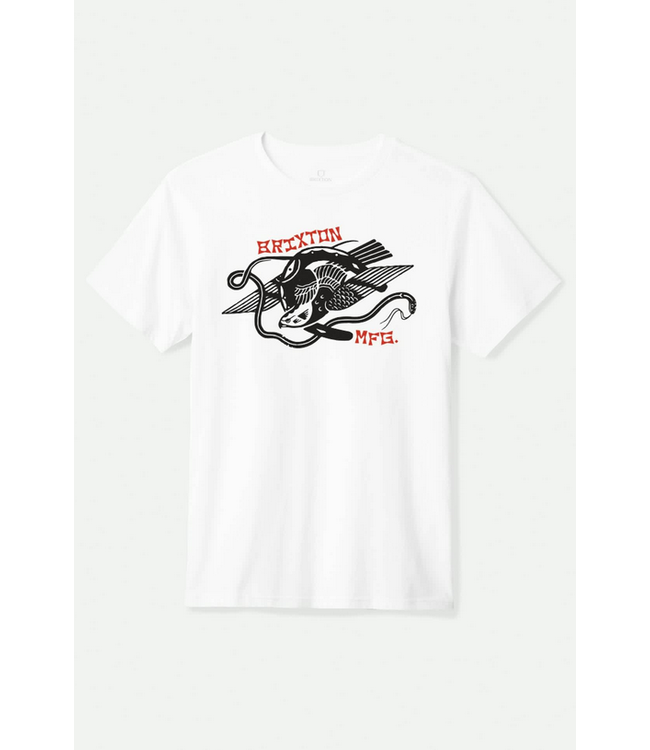 BRIXTON BRIXTON - COMBAT TEE (WHITE)