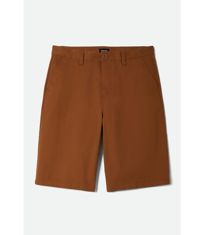 BRIXTON BRIXTON - CHOICE CHINO BAGGY SHORT (WASHED COPPER)