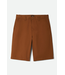 BRIXTON BRIXTON - CHOICE CHINO BAGGY SHORT (WASHED COPPER)