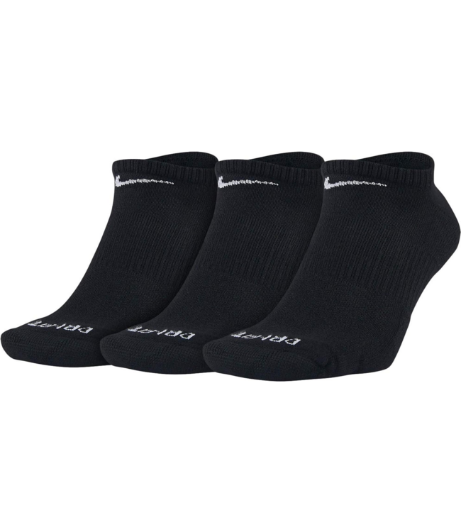 NIKE SB NIKE SB - EVERYDAY PLUS CUSH NO SHOW 3 PACK SOCKS (BLACK)