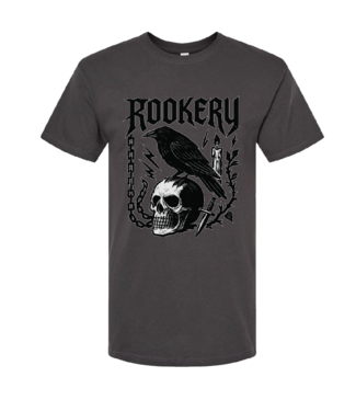 ROOKERY ROOKERY - CROW SKULL TEE (VINTAGE BLACK)