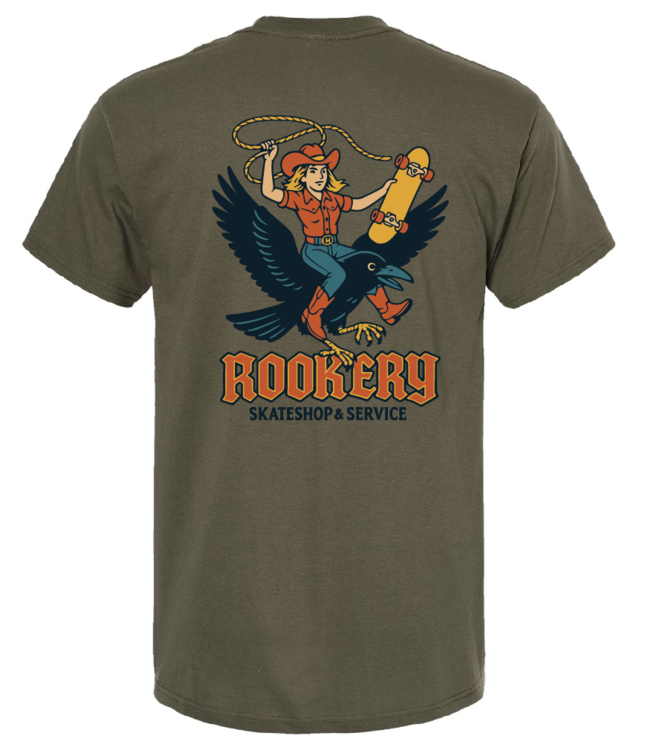 ROOKERY ROOKERY - RODEO TEE (SURPLUS GREEN)