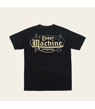 LOSER MACHINE LOSER MACHINE - SMOKING LOUNGE POCKET TEE (BLACK)