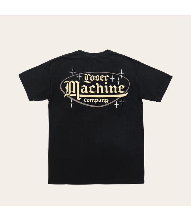 LOSER MACHINE LOSER MACHINE - SMOKING LOUNGE POCKET TEE (BLACK)